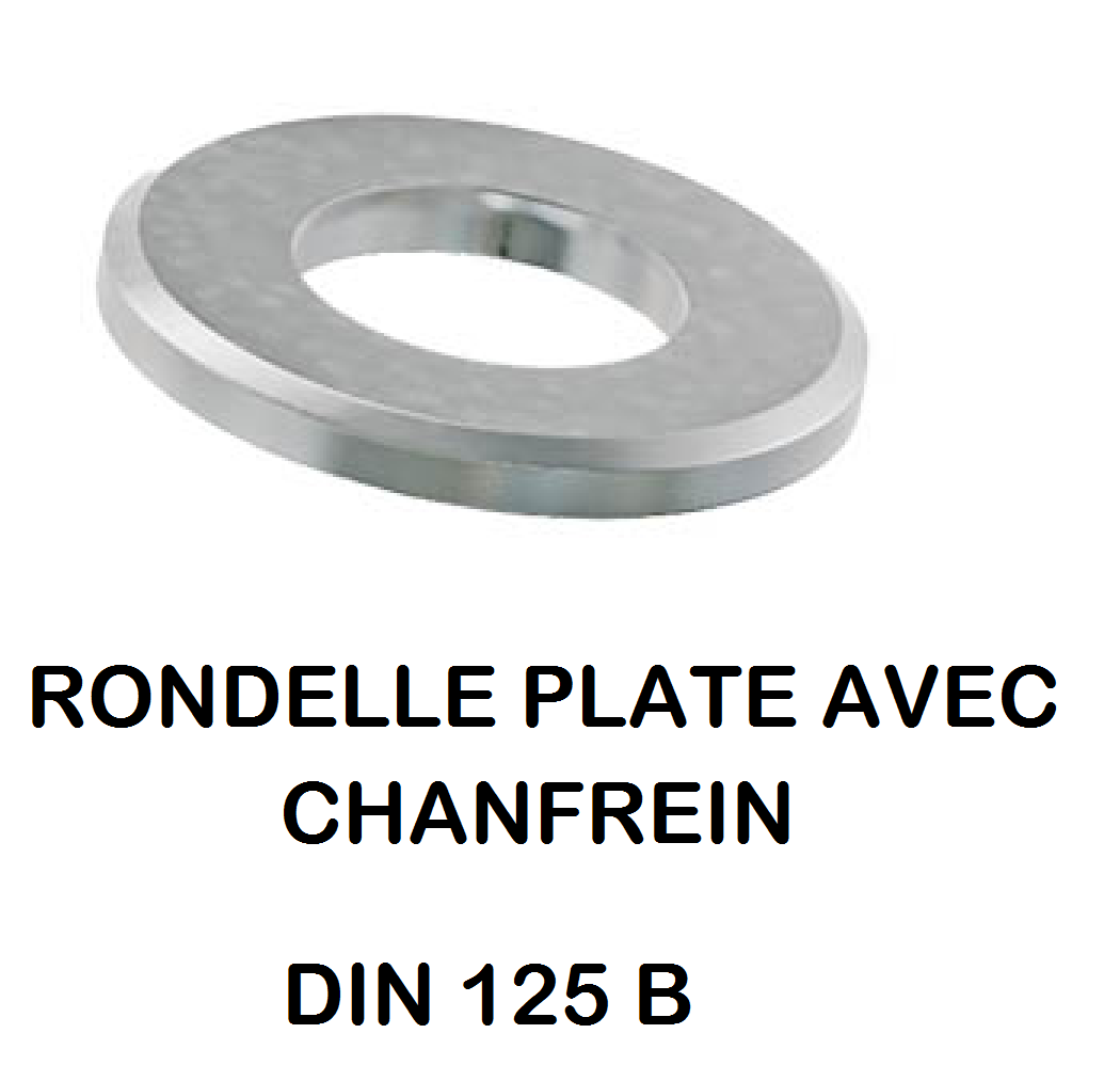 Rondelle Acier Zingué Blanc Din 9021 - Acier - DIN 9021 - Sans Chanfrein -  Rondelles Plates - Rondelles